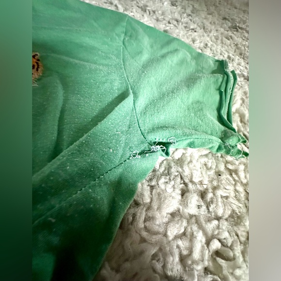 ‼️RARE‼️🎸AVIATOR NATION🎸🔥NWT🔥Cropped Embroidered Tiger Boyfriend Tee—S - Picture 10 of 15